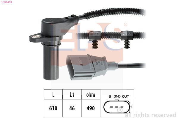 EPS 1.953.259 Sensor, crankshaft pulse