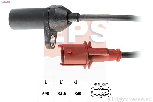 EPS 1.953.356 Sensor, crankshaft pulse