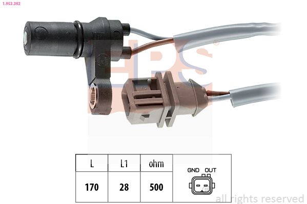 EPS 1.953.392 RPM Sensor, automatic transmission