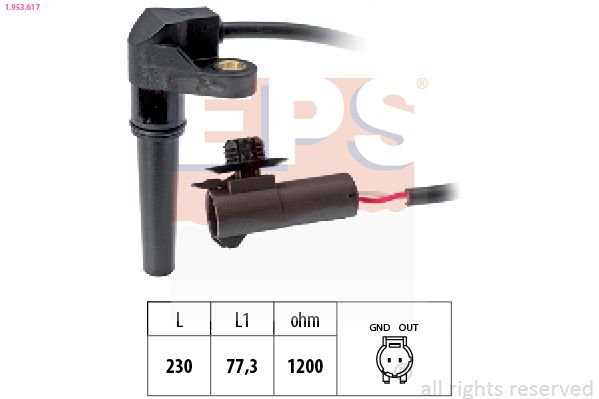 EPS 1.953.617 RPM Sensor, automatic transmission