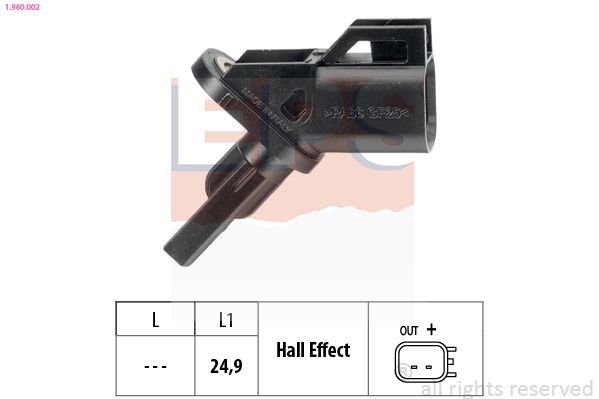 EPS 1.960.002 Sensor, wheel speed