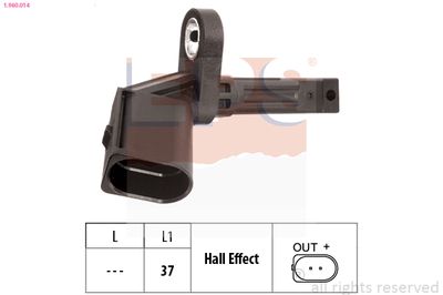 Sensor, wheel speed EPS 1.960.014