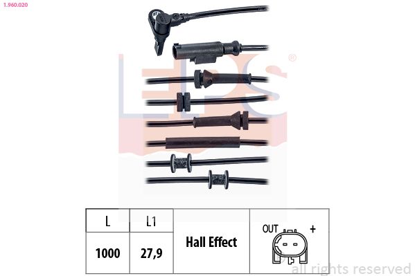 EPS 1.960.020 Sensor, wheel speed