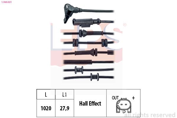 EPS 1.960.021 Sensor, wheel speed
