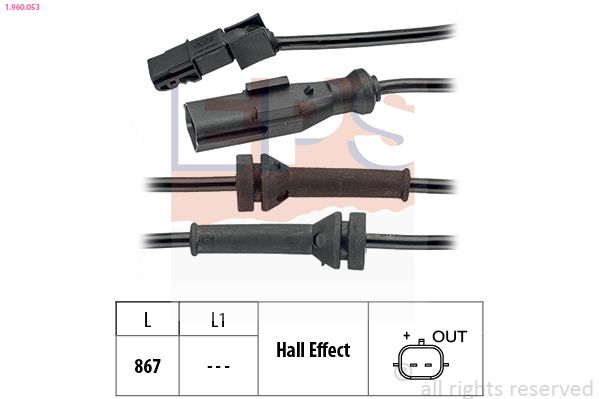 EPS 1.960.053 Sensor, wheel speed