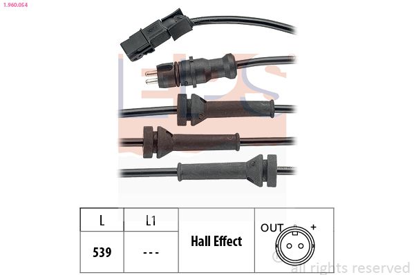 EPS 1.960.054 Sensor, wheel speed