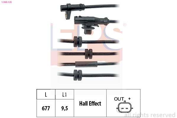 EPS 1.960.125 Sensor, wheel speed