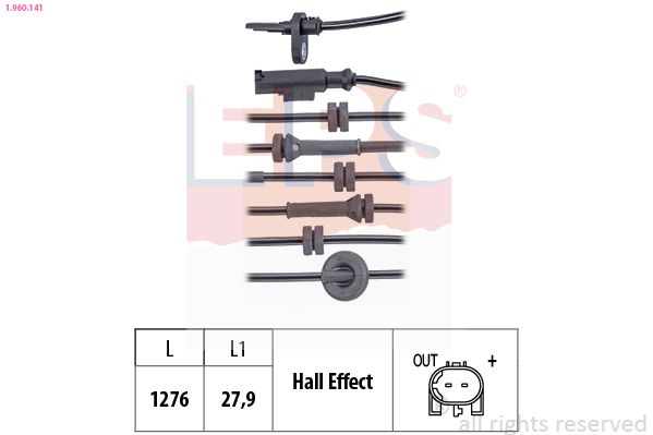 EPS 1.960.141 Sensor, wheel speed