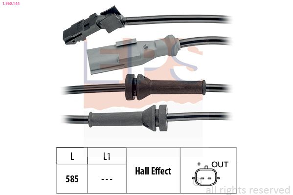 EPS 1.960.144 Sensor, wheel speed