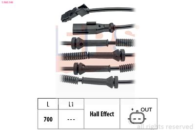Sensor, wheel speed EPS 1.960.146