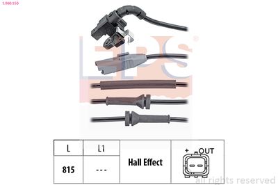 Sensor, wheel speed EPS 1.960.150