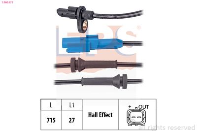 Sensor, wheel speed EPS 1.960.171