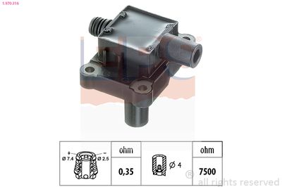 Ignition Coil EPS 1.970.316