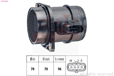 Mass Air Flow Sensor EPS 1.991.299