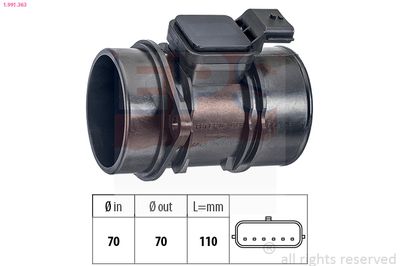 Mass Air Flow Sensor EPS 1.991.363