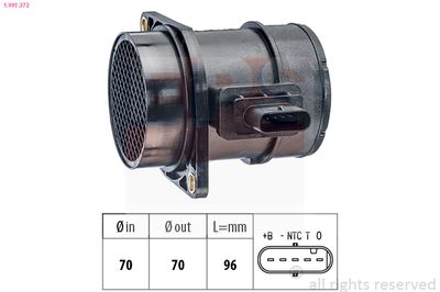 Mass Air Flow Sensor EPS 1.991.372