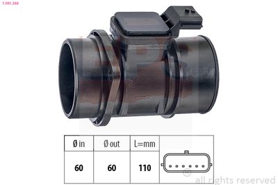 Mass Air Flow Sensor EPS 1.991.388