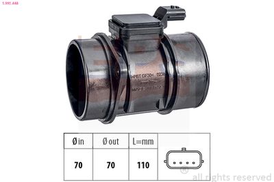 Mass Air Flow Sensor EPS 1.991.448