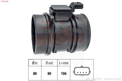 Mass Air Flow Sensor EPS 1.991.450