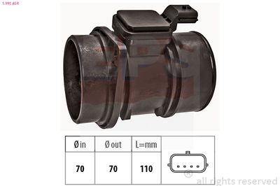 Mass Air Flow Sensor EPS 1.991.454