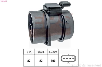 Mass Air Flow Sensor EPS 1.991.455