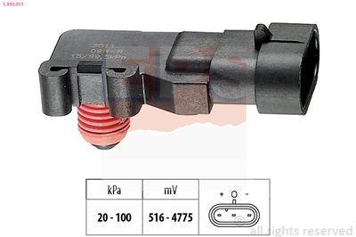Air Pressure Sensor, altitude adaption EPS 1.993.011