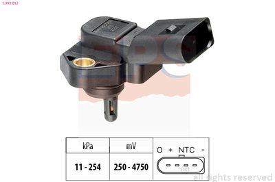 Air Pressure Sensor, altitude adaption EPS 1.993.012