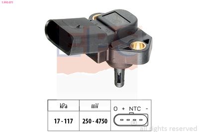Air Pressure Sensor, altitude adaption EPS 1.993.071