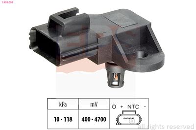 Air Pressure Sensor, altitude adaption EPS 1.993.093