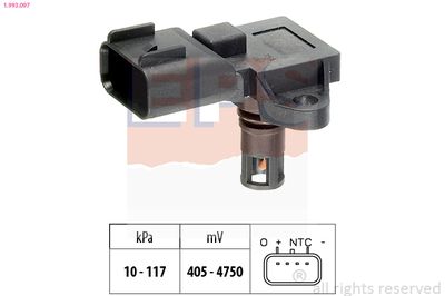 Air Pressure Sensor, altitude adaption EPS 1.993.097