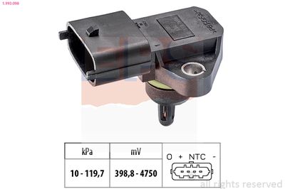 Air Pressure Sensor, altitude adaption EPS 1.993.098