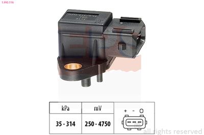 Air Pressure Sensor, altitude adaption EPS 1.993.116