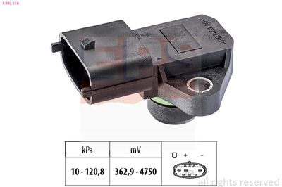 Air Pressure Sensor, altitude adaption EPS 1.993.118