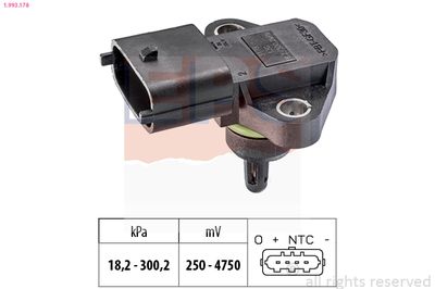 Air Pressure Sensor, altitude adaption EPS 1.993.178