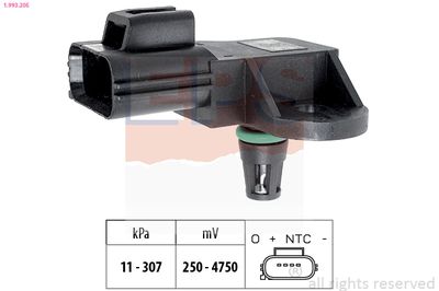 Air Pressure Sensor, altitude adaption EPS 1.993.205