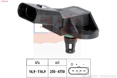 Air Pressure Sensor, altitude adaption EPS 1.993.226