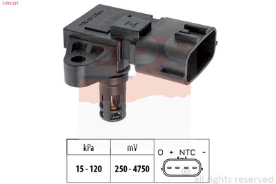 Air Pressure Sensor, altitude adaption EPS 1.993.227