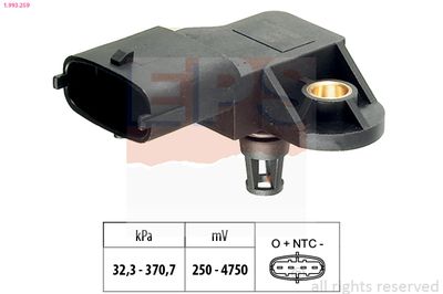 Air Pressure Sensor, altitude adaption EPS 1.993.259