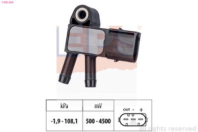 Sensor, exhaust pressure EPS 1.993.294