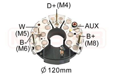 Rectifier, alternator ERA 215333