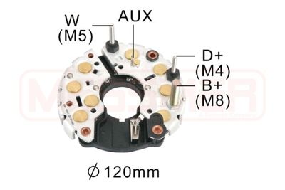 Rectifier, alternator ERA 215347