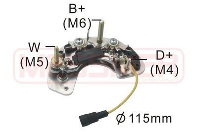 Rectifier, alternator ERA 215504