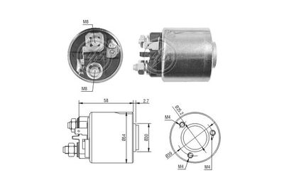 Solenoid Switch, starter ERA 227056