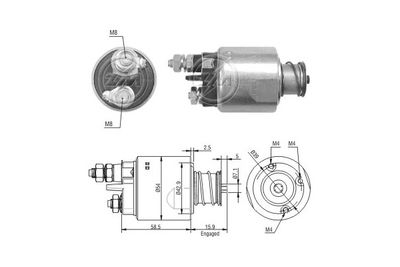 Solenoid Switch, starter ERA 227059