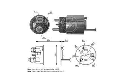 Solenoid Switch, starter ERA 227392