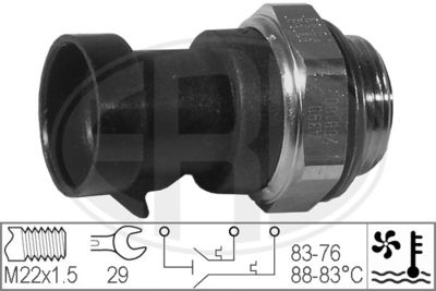 Temperature Switch, radiator fan ERA 330221