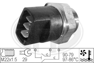 Temperature Switch, radiator fan ERA 330281