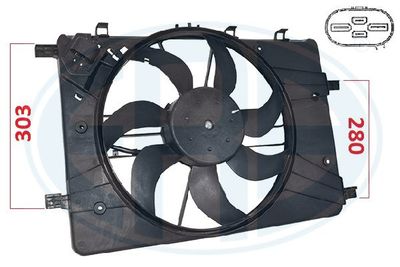 Fan, engine cooling ERA 352098