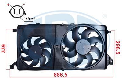 Fan, engine cooling ERA 352136