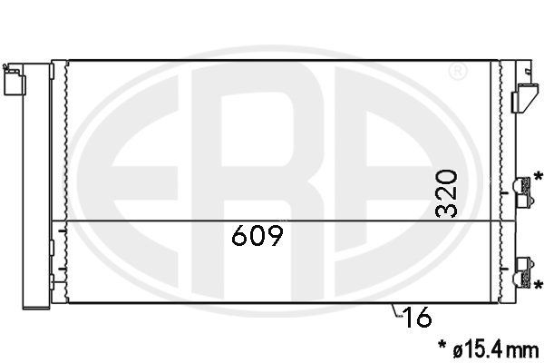 ERA 667001 Condenser, air conditioning